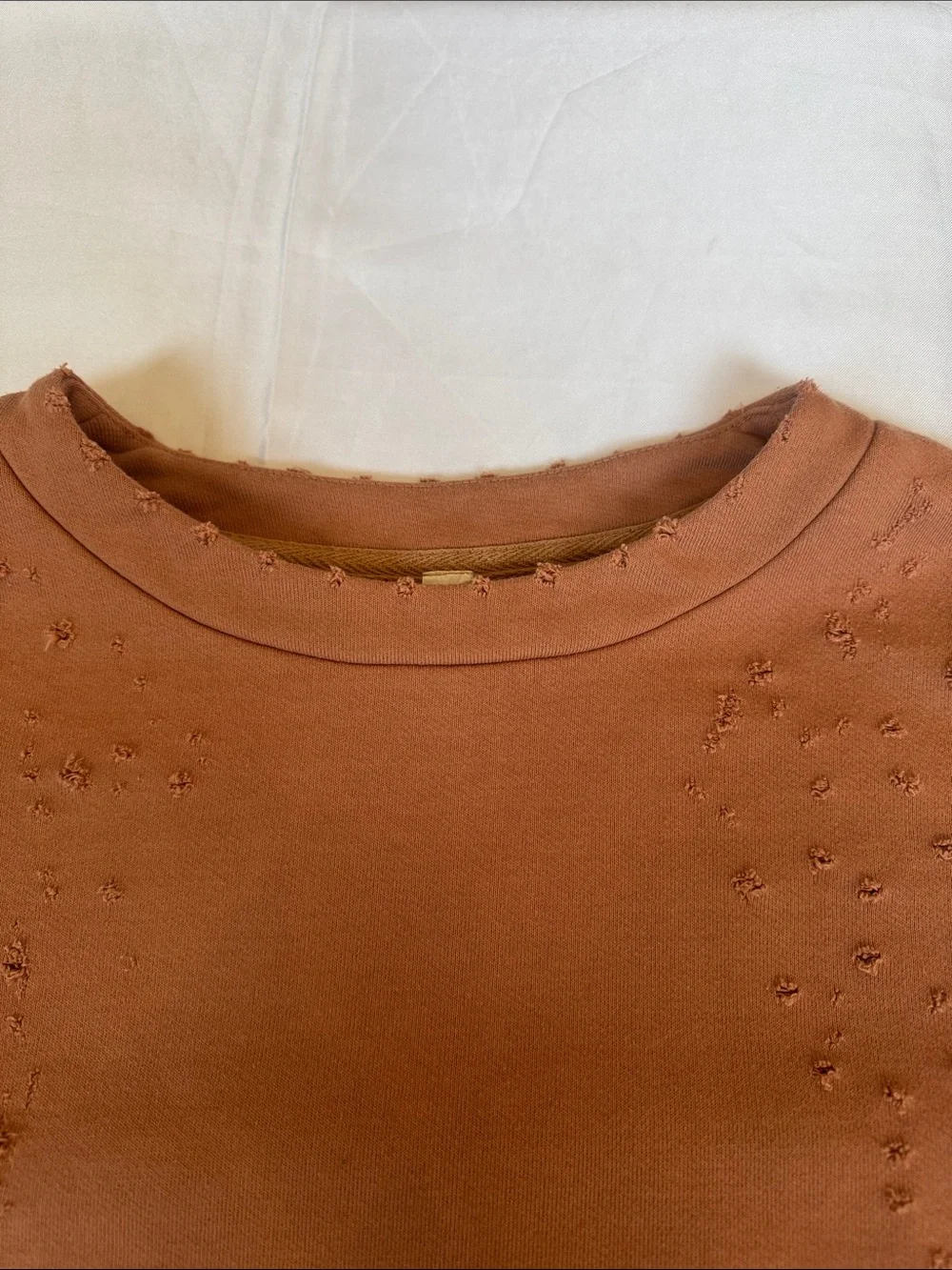 ALO Yoga Cropped Crew Sweatshirt -‎ Rust